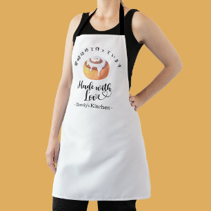 Bakery Cinnamon Roll Modern Minimalist Baking Apron