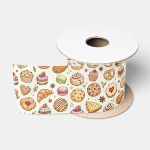 Bakery Cookies Pie Dessert Satin Ribbon