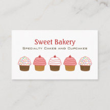 Bakery Cupcake Business Cards