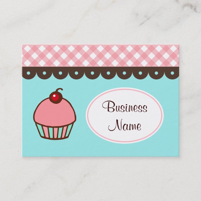 Bakery Cupcake Business Cards (Front)