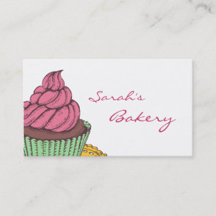 Bakery Cupcake Business Cards