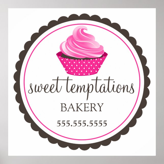 Bakery Cupcake Poster (Front)