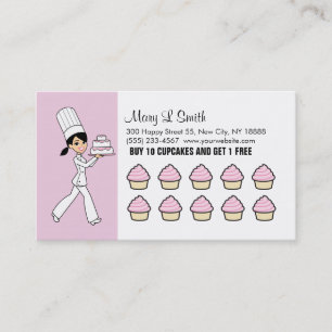 Bakery / Cupcake Rewards Card - Customisable