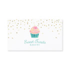 Bakery Cupcake Sweet Treats Gold Confetti