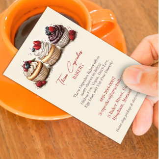 Bakery Cupcakes Business Card