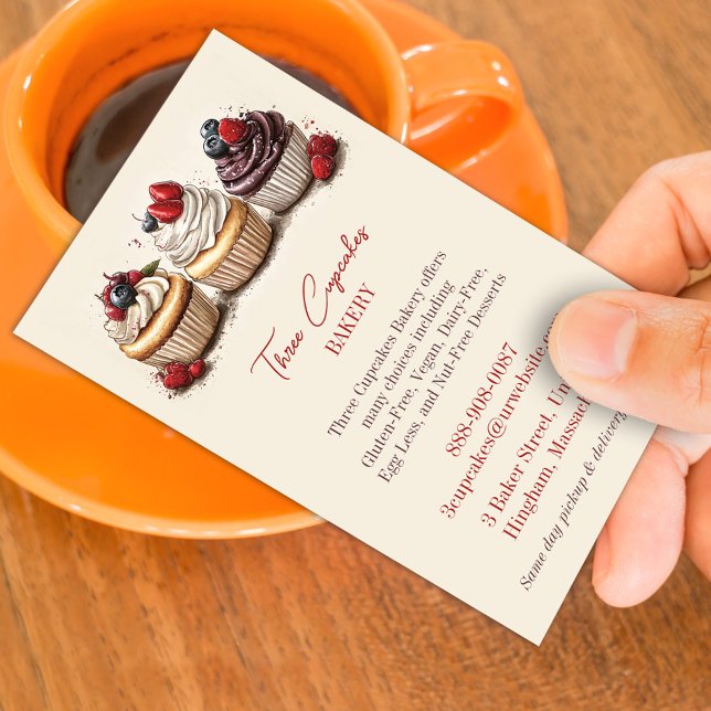 Bakery Cupcakes Business Card (Creator Uploaded)