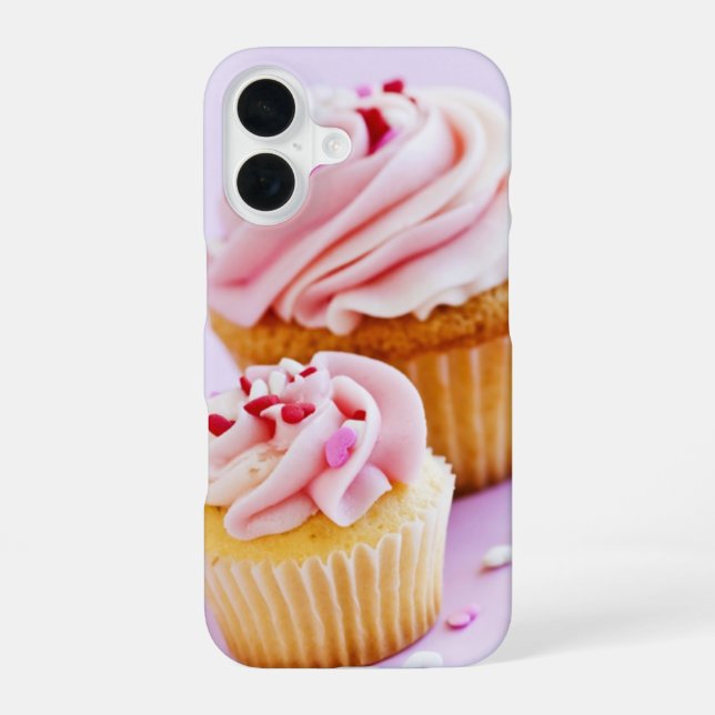 Bakery Cupcakes iPhone 16 Case (Back)