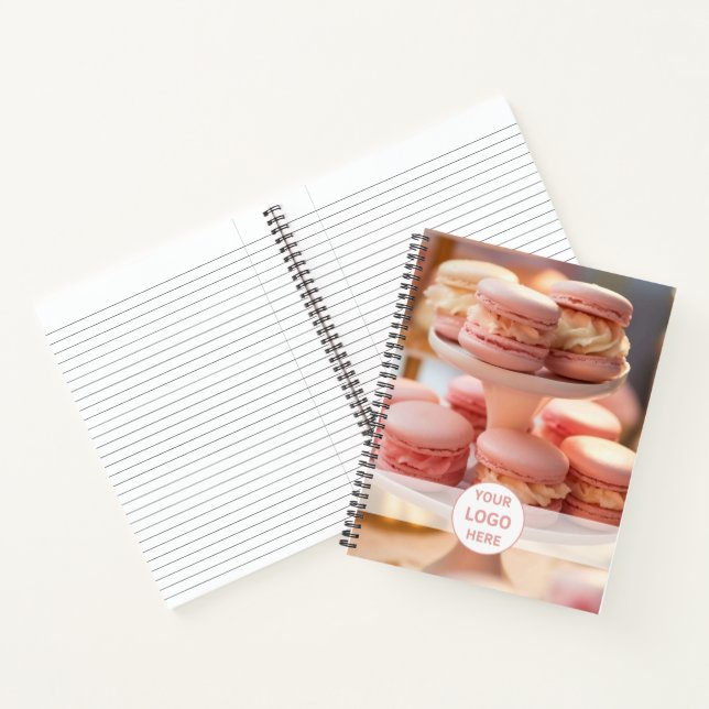 Bakery Custom Logo Photo QR Code Notebook (Inside)
