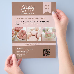 Bakery Custom Monogram Logo Flyer