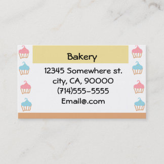 Bakery Customisable Business Card