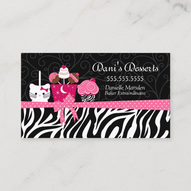Bakery Desserts Business Card (Front)