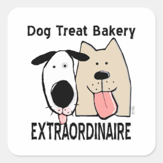 Bakery Extraordinaire for Dog Treats Square Sticker