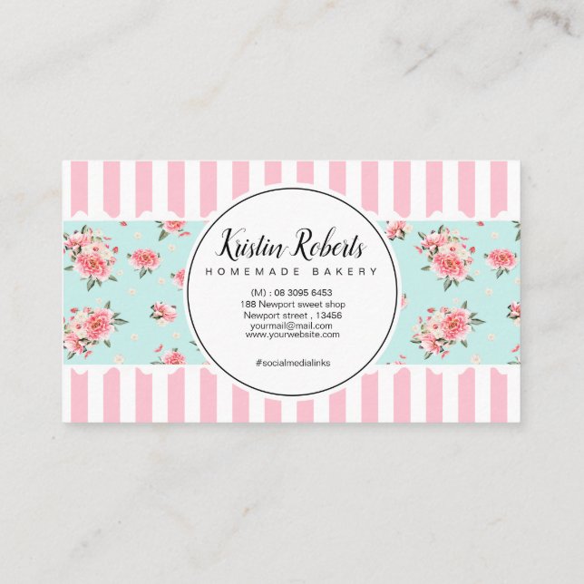 Bakery & Floral Business Card (Back)