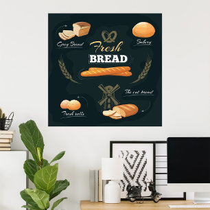 Bakery Fresh Bread Poster