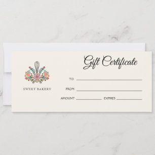 Bakery Gift Certificate