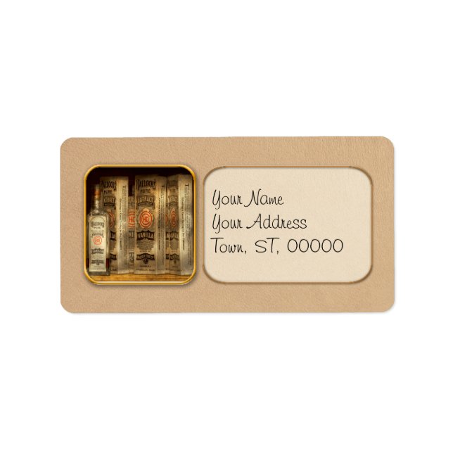 Bakery - Hallocks pure vanilla extract Label (Front)