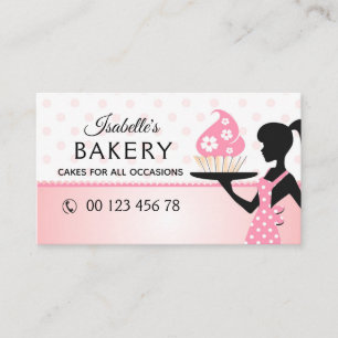 bakery, handmade cakes, pastry, handmade business card