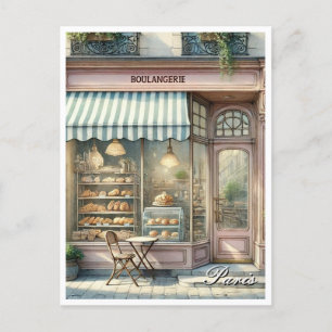 Bakery in Paris France Postcard