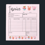 Bakery Invoice Sales Form Receipt Pastry Cupcake Notepad<br><div class="desc">Bakery Invoice Sales Form Receipt Pastry Cupcake Notepad</div>