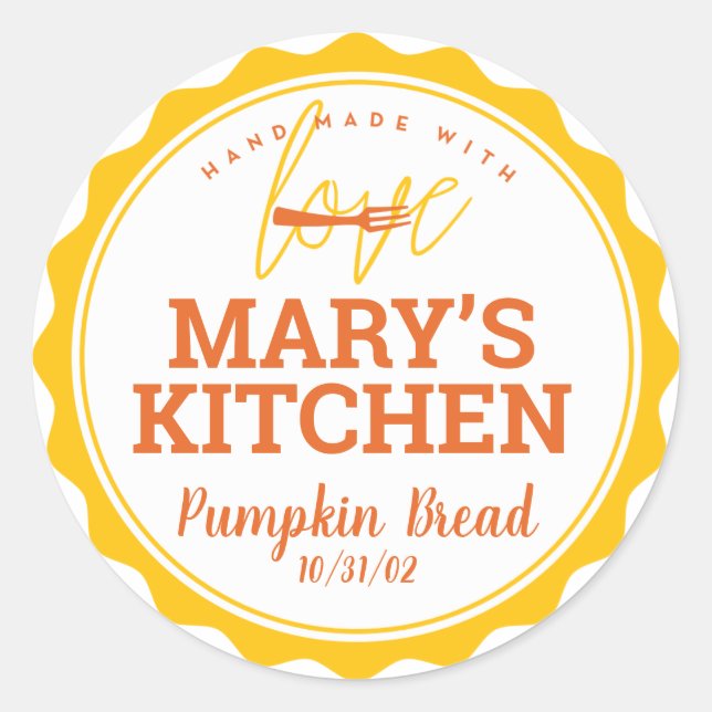 Bakery Labels + Your Name (Front)