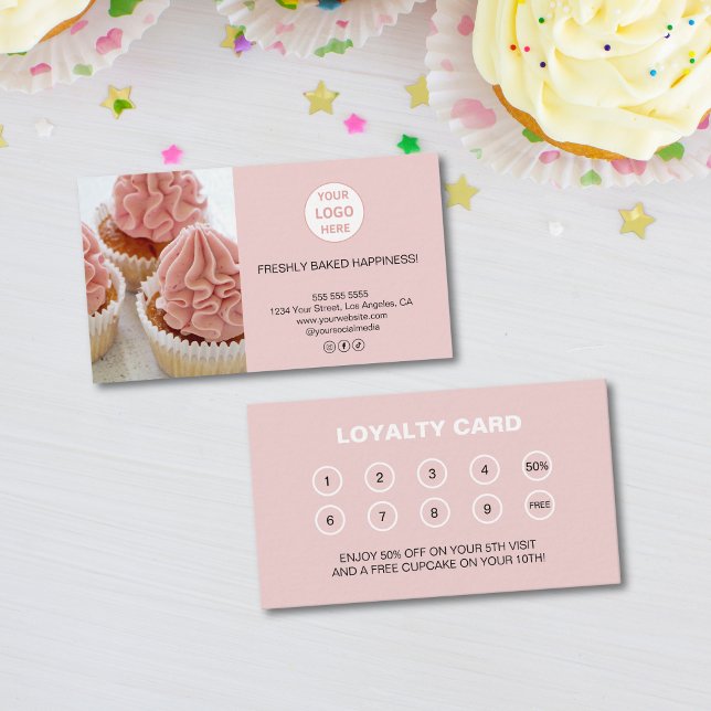 Bakery Logo Business Reward Loyalty Card (Bakery Logo Business Reward Loyalty Card)