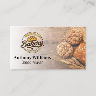 Bakery Logo   Loaves of Bread Business Card