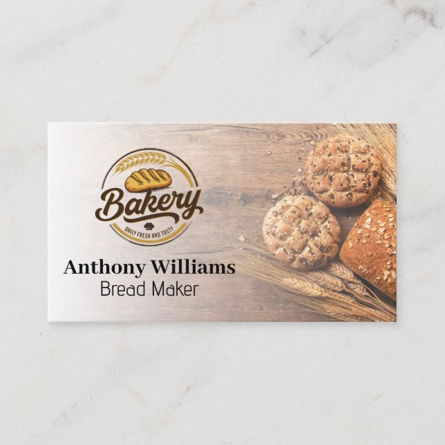 Bakery Logo | Loaves of Bread Business Card (Front)