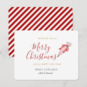 Bakery Merry Christmas Business  Holiday Card