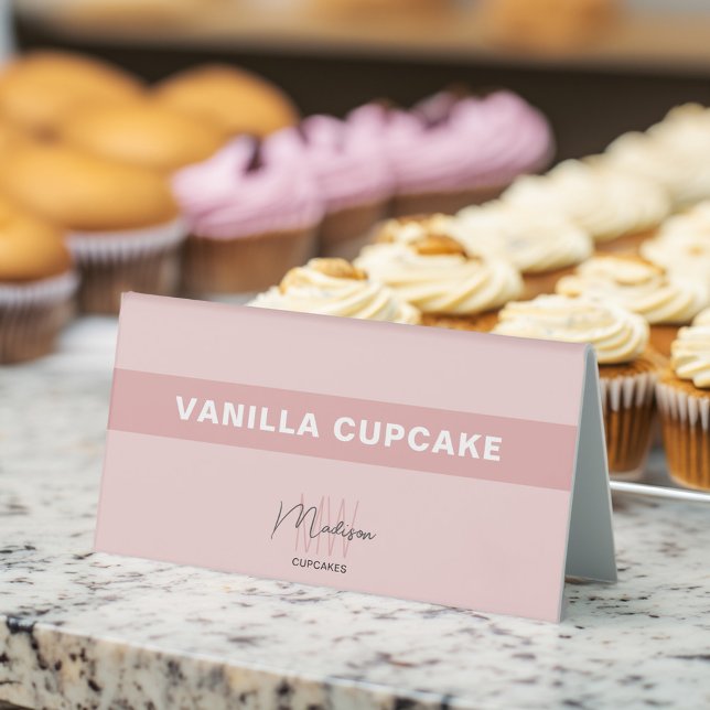 Bakery Monogram Logo Business Product (Bakery Monogram Logo Business Product Table Tent Sign)