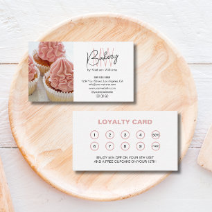 Bakery Monogram Logo Business Reward Loyalty Card