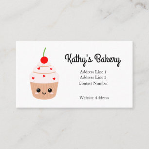 Bakery Name Card, Pastry Shop Business Card