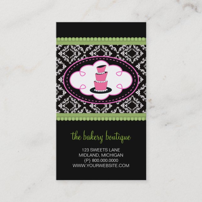 Bakery or Cake Shop Business Cards (Front)