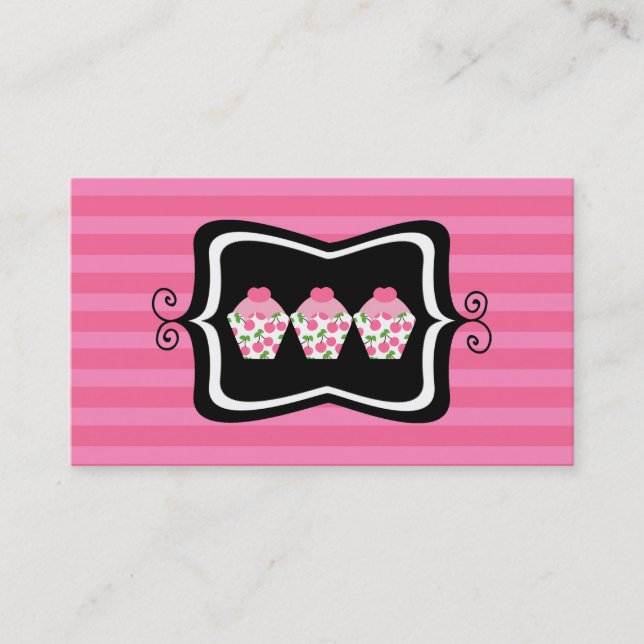 Bakery or Cupcake Shop Business Cards (Front)