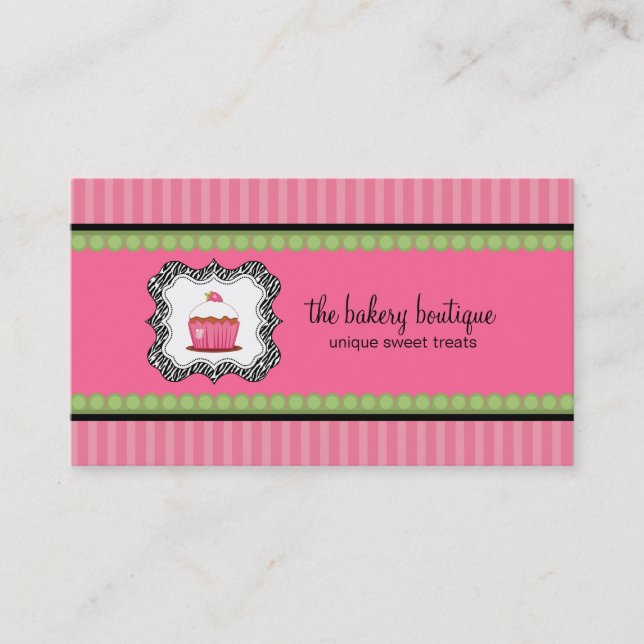 Bakery or Cupcakery Business Cards (Front)