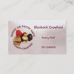 Bakery Or Pastry Sweets Cake Shop With Your Name Business Card