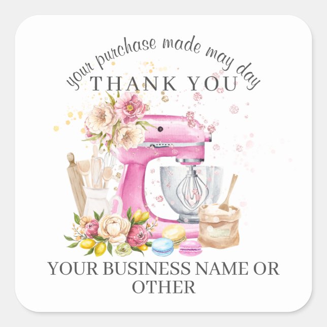  Bakery Packaging Stickers (Front)