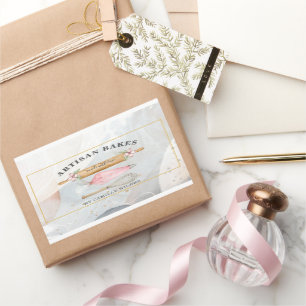 Bakery Pastry Chef Bakers Tools Business   Rectang Rectangular Sticker