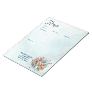 Bakery Pastry Chef Baking Recipe Page Cookbook Notepad