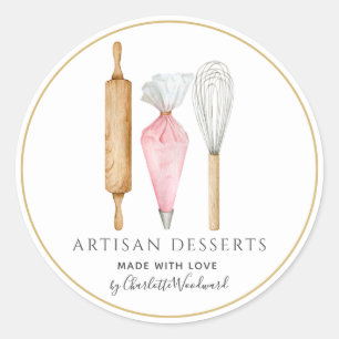 Bakery Pastry Chef Baking Utensils Product Label