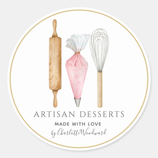 Bakery Pastry Chef Baking Utensils Product Label (Front)