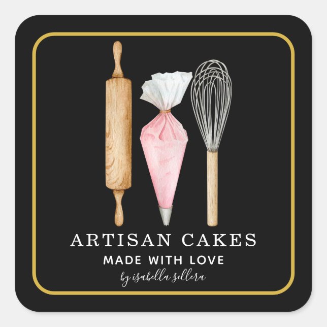 Bakery Pastry Chef Baking Utensils Product Label (Front)