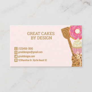 Bakery Pastry Chef Business Card