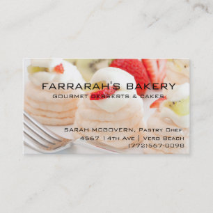 Bakery Pastry Chef Business Card