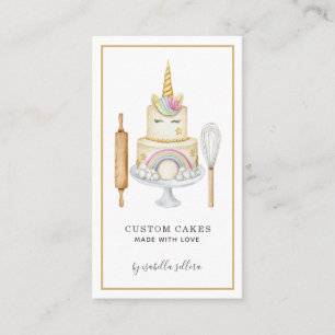 Bakery Pastry Chef Cake And Baking Utensils Business Card