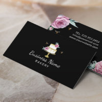 Bakery Pastry Chef Modern Flower & Bees Cake