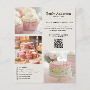 Bakery Pastry Chef Services Promotional Flyer