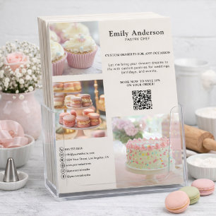 Bakery Pastry Chef Services Promotional Flyer