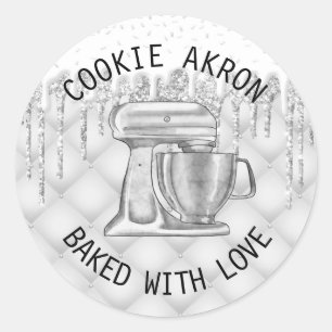 Bakery Pastry Frosting Drips Cookie Label