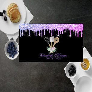 Bakery Pastry Hand Tools Flowers Drips   Business Card
