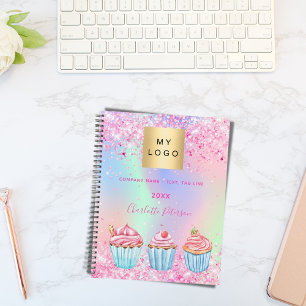 Bakery pastry shop cupcakes name planner